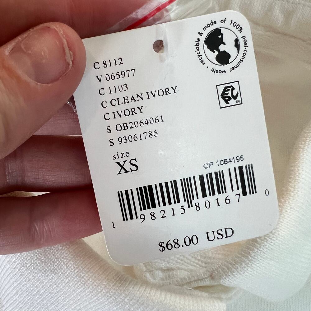 FREE PEOPLE Women's We The Free Keep On Polo Size XS In Ivory - Picture 9 of 11